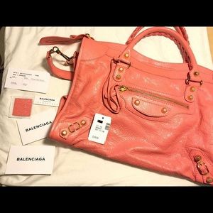 Balenciaga City Bag (Rose Azalee)